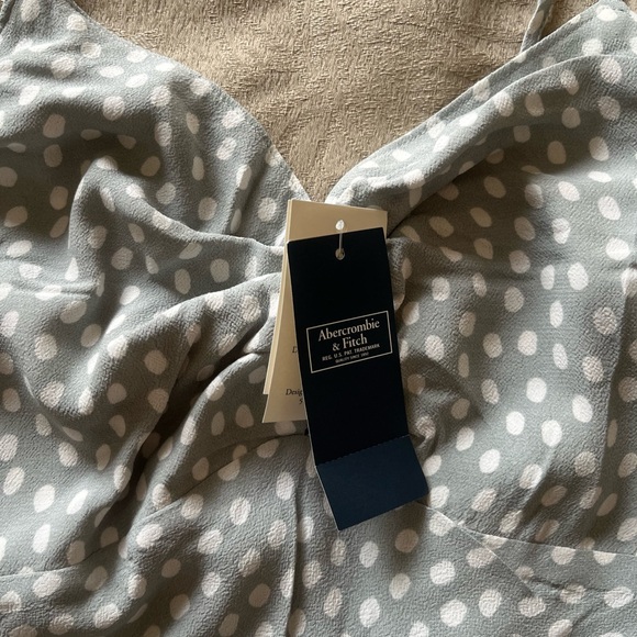 NWT A&F Knot-Front Slip Midi Dress - Picture 11 of 15